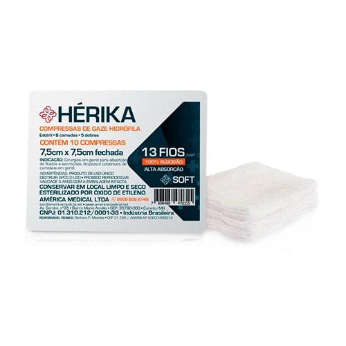 Compressa Gaze 13 fios Estéril pct c/ 10